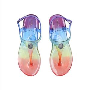 Kurt Geiger Maddison Eagle Rainbow Sandals Size 8